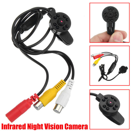 Immagine di Mini CCTV Infrared Night Vision DIY Camera SPY Hidden Wired IR Camera