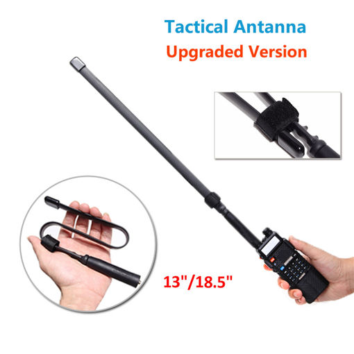Picture of Tactical Antenna SMA-Female Dual Band VHF UHF 144MHz 430MHz for Baofeng UV-5R UV-82 GL