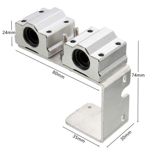 Picture of 3D Printer Printing Head Extruder Carriage Aluminum U-shaped Fixed Base