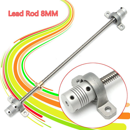 Picture of 300MM T8 Lead Screw Rod Coupler Bearing Block For Stepper Motor