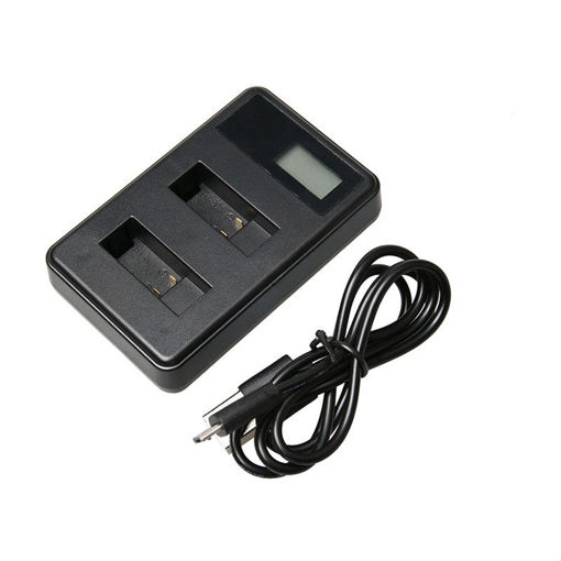 Picture of LCD Dual Usb Battery Charger for Gopro Hero 5 Actioncamera Accessories AHDBT-501