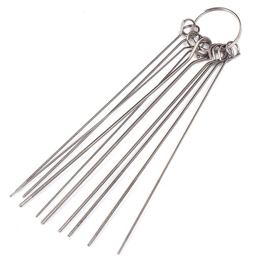 Immagine di 20pcs 10 Kinds Stainless Steel Needle Set PCB Electronic Circuit Through Hole Needle