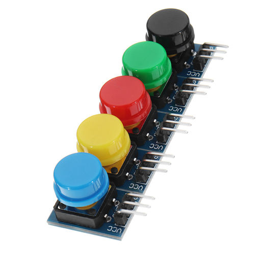 Immagine di 5pcs 12x12MM Big Key Module WAVGAT Push Button Switch Module With Hat High Level Output
