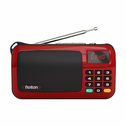 Picture of Rolton W405 Portable Mini FM Radio Speaker Music Player TF Card USB