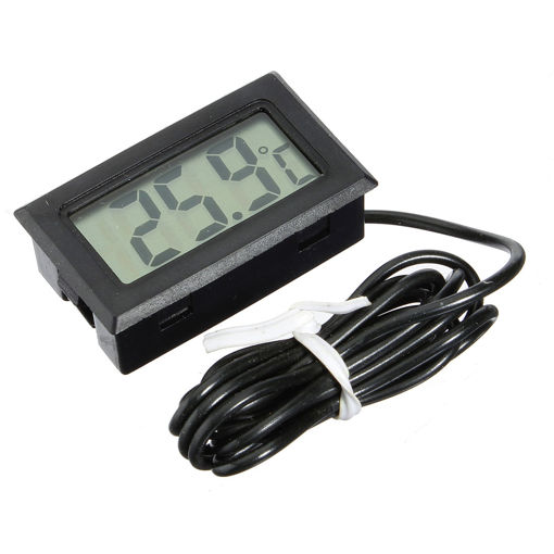 Immagine di 10Pcs Mini LCD Digital Thermometer For Aquarium Fish Tank Refrigerator Temperature Measurement
