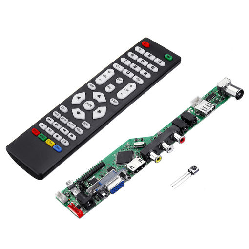 Picture of T.V56.031 HDMI USB AV VGA ATV PC LCD Driver Controller Board with Remote Control