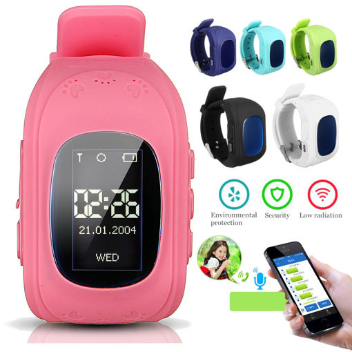Picture of Silicone Children Wrist Smart Watch GPS Positioning SOS Call Anti Lost Activity Tracker Device