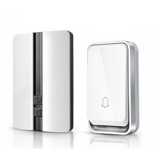 Immagine di Self-powered Waterproof Wireless Doorbell Night Light Sensor No Battery 150M EU Plug