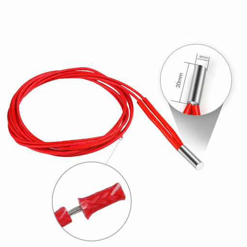 Picture of Anet 5Pcs 24V 40W 1.5m Single End Cartridge Heater Heating Tube for RepRap Prusa i3 A8/A8 Plus 3D Printer