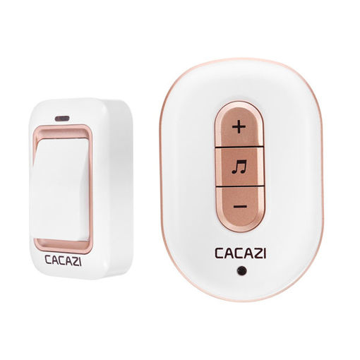 Immagine di CACAZI Plug-in Wireless Doorbell 300M Remote Control Door Ring Waterproof Button Transmitter Receive