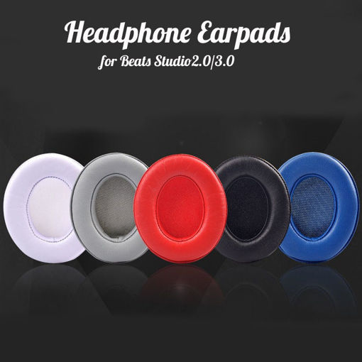 Immagine di Replacement Ear Pads Leather Cushion Cover for Beats Studio 2.0 3.0 bluetooth Earphone