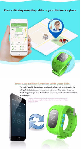 Immagine di DANIU Q50 Smart Safe Kid Watch Wristwatch SOS Call Location GSM GPRS Locator Tracker