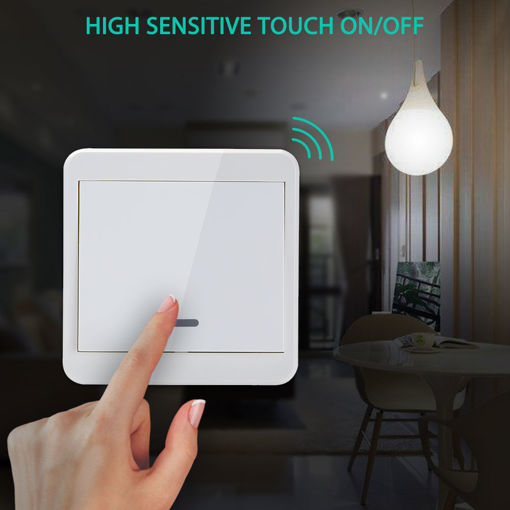Immagine di KTNNKG UK Standard AC 110V 220V WIFI Wall Switch Touch Switch Smart House Module