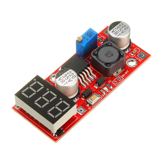Immagine di 5pcs LM2596 DC-DC Adjustable Voltage Regulator Module with Voltage Meter Display