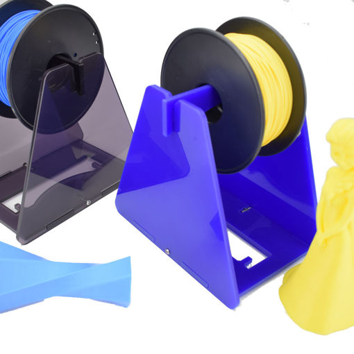 Picture of Easythreed Blue/Grey/Orange Acrylic Assembly Bracket 3D Printer Filament Holder