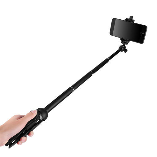 Picture of YUNTENG YT-9928 Mini Desktop Tripod Selfie Stick with Phone Holder bluetooth Shutter Remote Control
