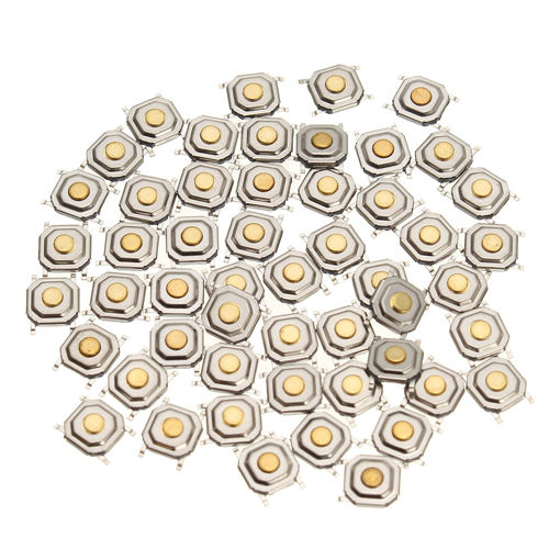 Immagine di 1000Pcs DC12V 4 Pins Tact Tactile Push Button Switch Momentary SMD Switch 5x5x1.5MM