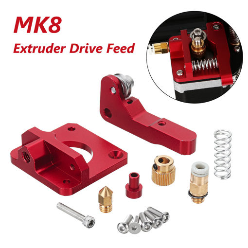 Immagine di Upgraded Aluminum MK8 Extruder Drive Feed for CR-10 3D Printer Part