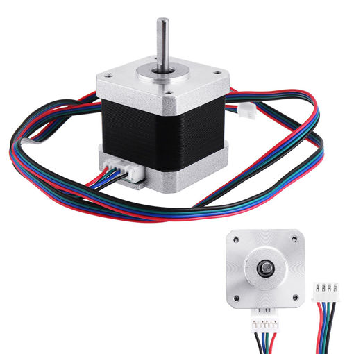 Picture of Geeetech Nema17 Stepper Motor with Skidproof Shaft Four Wire Two-phase 1.8 For 3D Printer RepRap