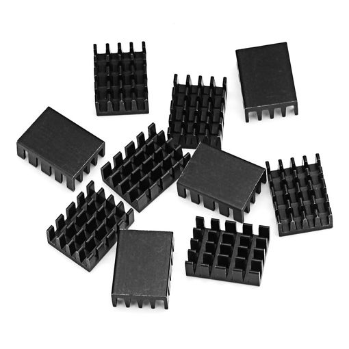 Picture of 100Pcs 19x14x7mm Heat Sink Chip Special Radiator Aluminum Heat Conduction