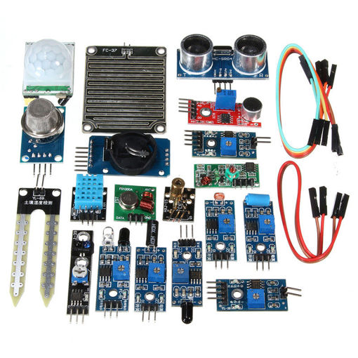Picture of 16PCS/Set For Raspberry Pi Zero W Sensor Kit Module Kits Ultrasonic Photoresisto
