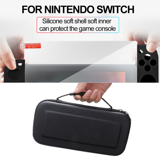 Immagine di 8 IN 1 Protective Case Bag Shell Cover Charging Cable Protector for Nintendo Switch Game Console