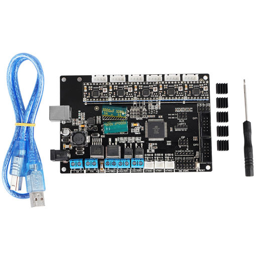 Immagine di TriGorilla Mainboard Motherboard + 5x A4988 Driver With USB Cable Kit For Kossel Prusa i3 Corexy 3D Printer