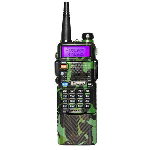 Immagine di Upgrade BaoFeng UV-5R Camouflage Walkie Talkie VH/UHF Dual Band Two Way Radio Transceiver 3800mah