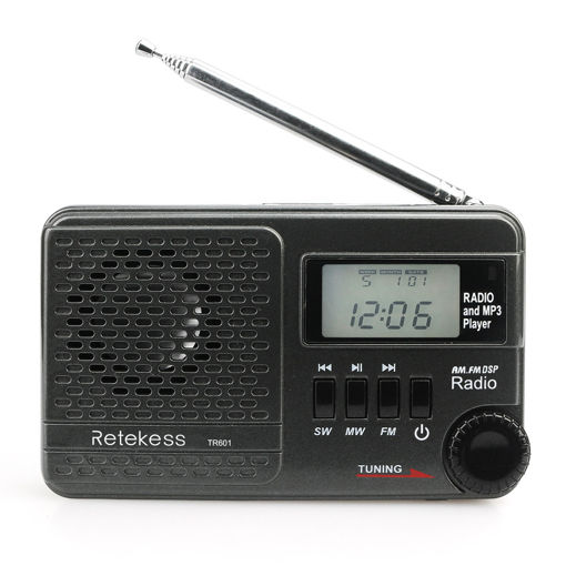 Picture of Retekess F9216A TR601 Digital Display Radio with FM AM for Family Camping Outdoor