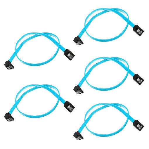 Picture of 25 x 18 Inch SATA 3.0 Cable SATA3 III 6GB/s Right Angle 90 Degree HDD Hard Drive Converter Cable