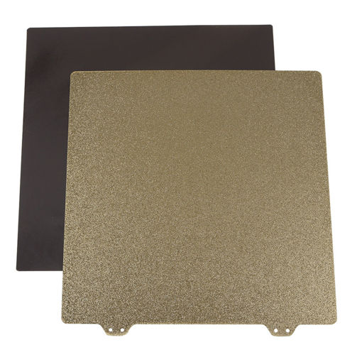 Picture of 235x235mm Magnetic Sticker B Surface with Golden Double Texture PEI Powder Steel Plate for 3D Printer