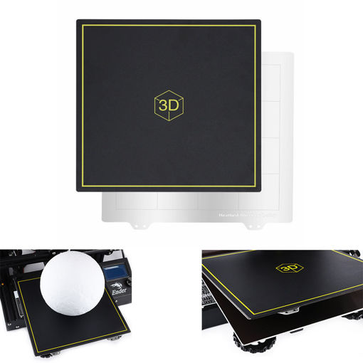 Immagine di 235*235mm Flexible Magnetic Platform Sticker+Spring Steel Heated Bed Plate For CR-10/Tornado 3D Printer
