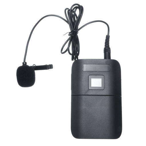 Immagine di UHF Wireless Microphone Lavalier Lapel Mic Receiver Transmitter Dual Headset for Speech Teach