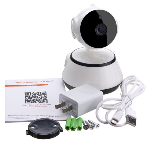 Immagine di Wireless 720P Pan Tilt Night Vision Network Home IP Camera Security WIFI Webcam