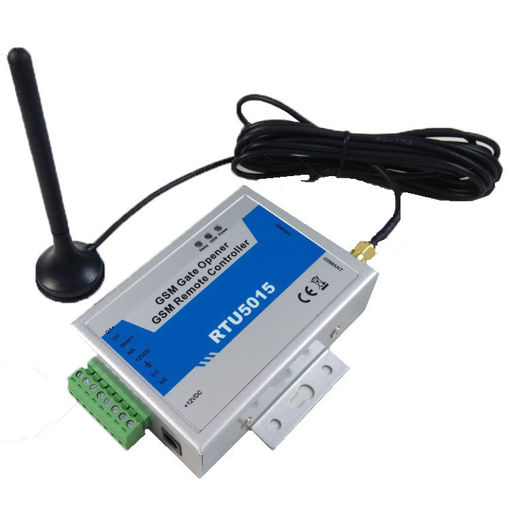 Immagine di RTU5015 Upgrated GSM Gate Door Opener SMS APP Remote Control Alarm Controller 1 Output 2 Inputs