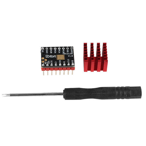 Picture of 5Pcs MC2130 V1.0 Ultra-silent 256 High Subdivision Stepper Motor Driver with Red Heat Sink for 3D Printer Part