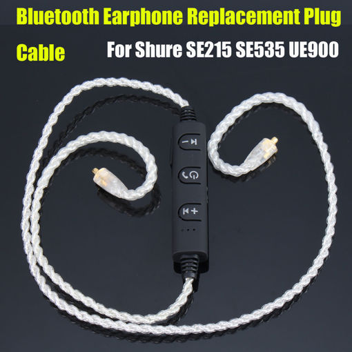 Picture of Silver Plated MMCX Plug bluetooth 4.1 Adapter Earphone Cable Replacement For SE215 SE535 UE900