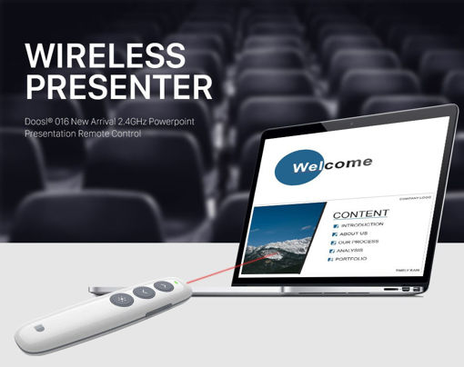 Immagine di Doosl 2.4GHz Presentation Wireless Presenter Pointer Remote Control for Powerpoint Keynote Prezi