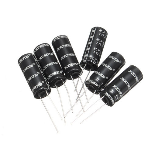Picture of 20pcs 2.7V 10F Cylindrical Ultra Super Farad Capacitor High Power Capacitance Supercap 10 x 26mm