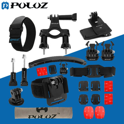 Picture of PULUZ 24 in 1 BikE Mount Accessories Combo Kit for Gopro SJCAM Yi Actioncamera