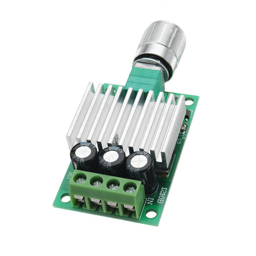 Picture of 5pcs DC 12V To 24V 10A High Power PWM DC Motor Speed Controller Regulate Speed Temperature