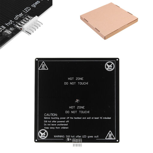 Picture of Upgrated 12v Black 220*220*3mm Aluminum Heated Bed Reprap Plate for Anet A8/A6