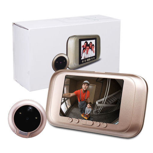 Immagine di 3.5 inch 720P Digital Door Bell Camera Video Doorbell Peephole Viewer Zoom Video Recorder