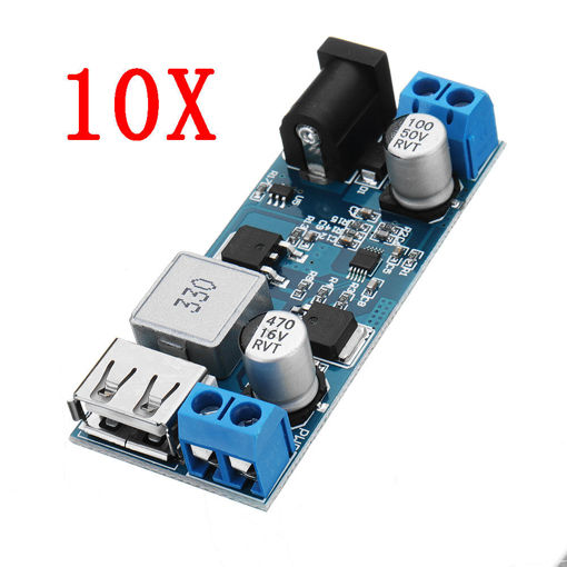 Picture of 10pcs 24V / 12V To 5V 5A DC-DC Buck Power Module Step Down Module Power Converter