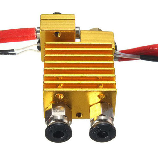 Picture of Dual Head Extruder V6 Hot End Extruder With Wire For 3D Printer
