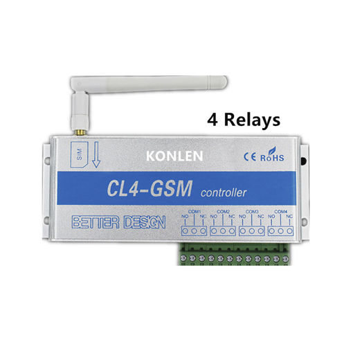 Immagine di 4 Relay of GSM Controller SMS Call Remote Control Switch