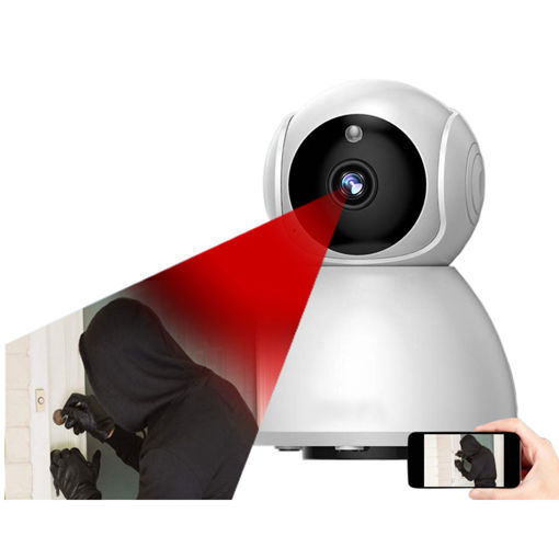 Immagine di 720P HD Smart Home Security WiFi IP Camera  Wireless CCTV IR Night Baby Monitor