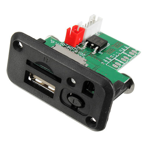 Picture of 5pcs DC 5V 12V 3W+3W Dual Channel MP3 Decoder Board Decoding Module Support WAV U Disk TF Card USB