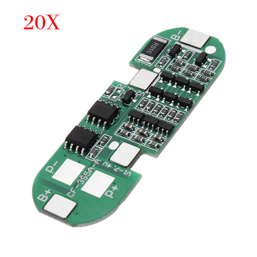 Picture of 20pcs Three String DC 12V Lithium Battery Protection Board Charging Protection Module