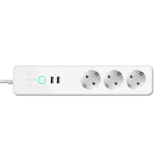 Immagine di WiFi Intelligent Socket Strips Multi Plug Smart Socket Power EU 3 AC 4 USB Remote Control Voice for Google for Alexa